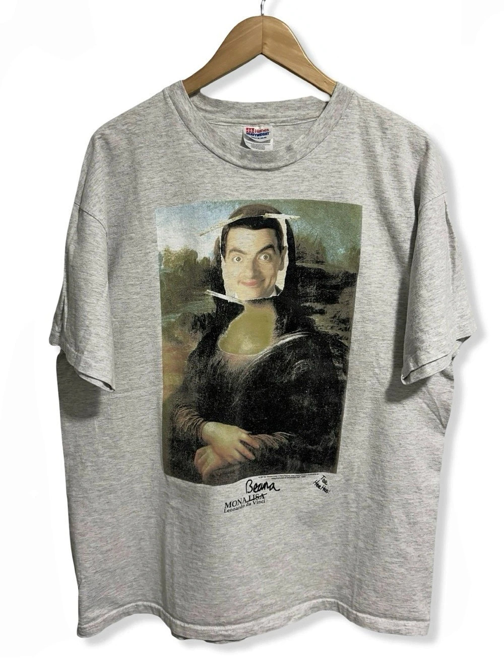 Vintage 1996 Mr Bean Mona Lisa T-Shirt